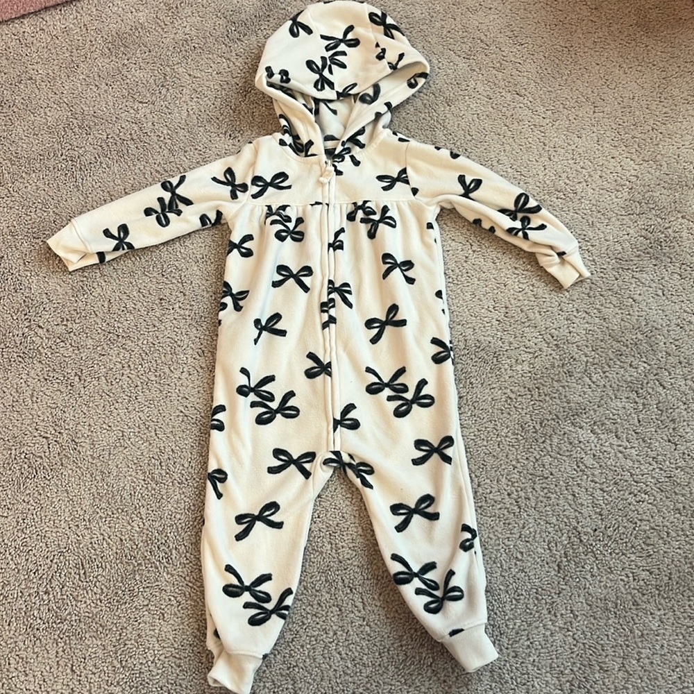 Like New! Fleece Playsuit with Hood